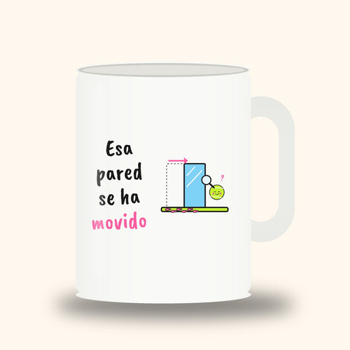 Esa Pared Se Ha Movido padel mug, white 11oz