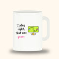 I play right, that was yours – padel mug, white 11oz