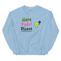 More Padel Please logo – padel sweatshirt, Light Blue