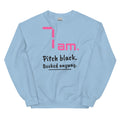7am. Pitch black. Booked anyway. – padel sweatshirt, Light Blue