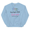 Four layers deep. Still lost. – padel sweatshirt, Light Blue