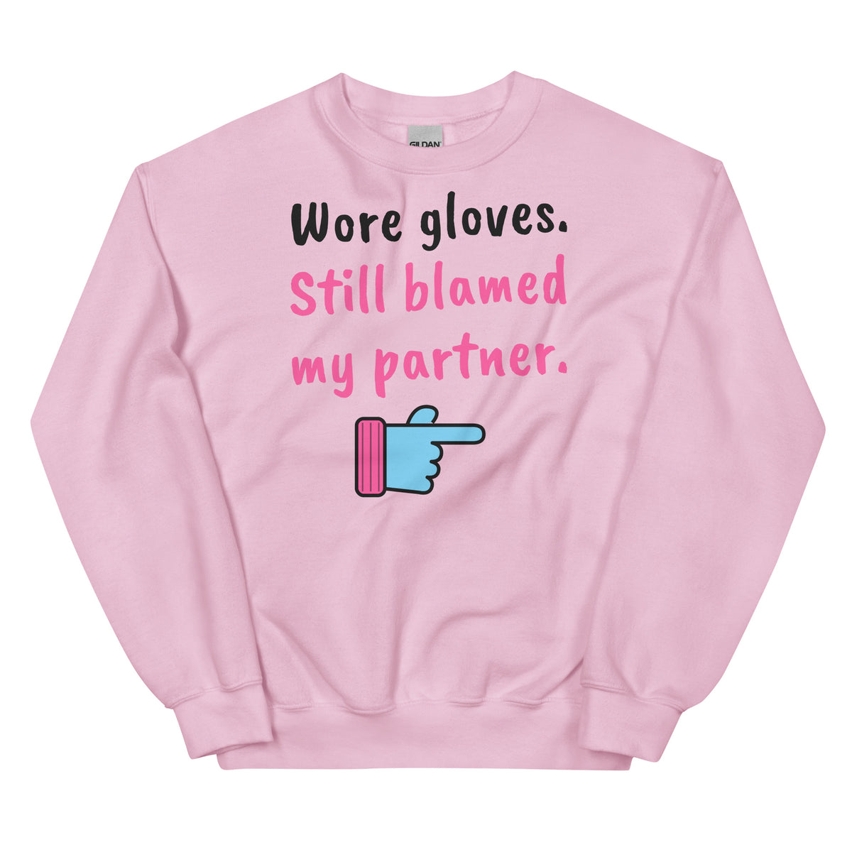Wore gloves. Still blamed my partner. – padel sweatshirt, Light Pink