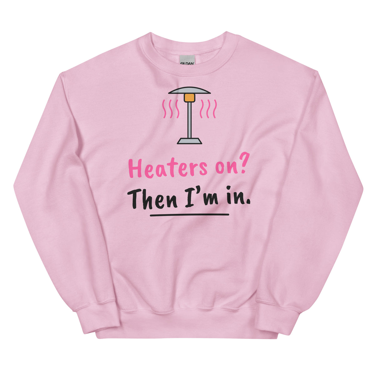 Heaters on? Then I’m in. – padel sweatshirt, Light Pink