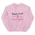 Played in frost. Earned the pub. – padel sweatshirt, Light Pink