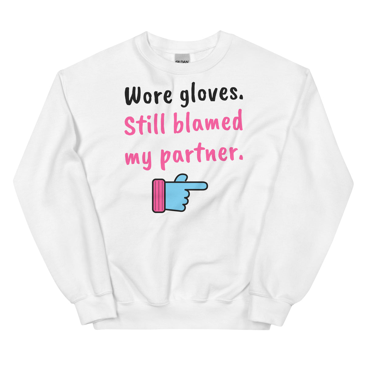 Wore gloves. Still blamed my partner. – padel sweatshirt, White