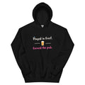 Played in frost. Earned the pub. – padel hoodie, Black