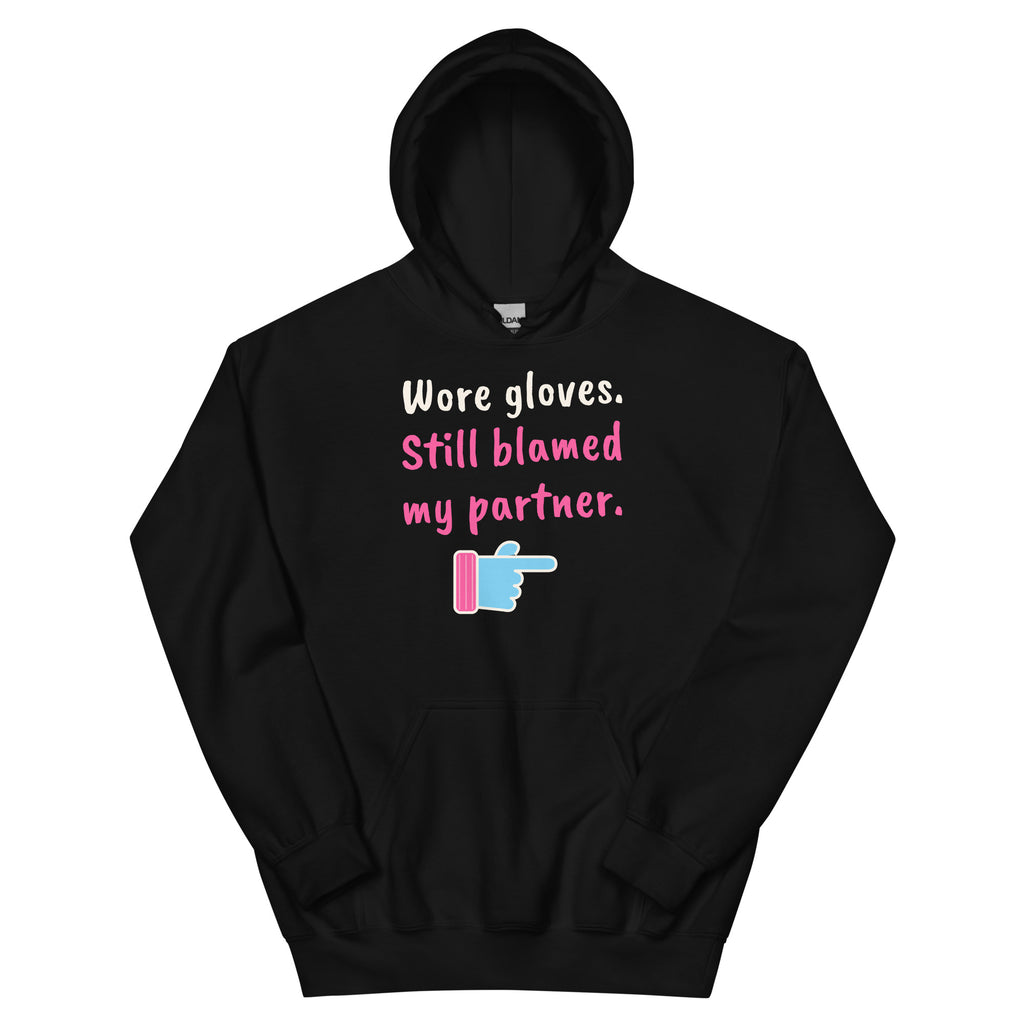 Wore gloves. Still blamed my partner. – padel hoodie, Black