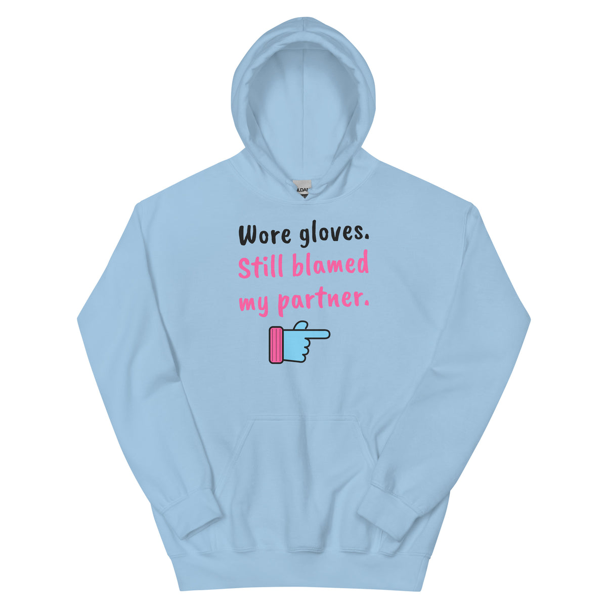 Wore gloves. Still blamed my partner. – padel hoodie, Light Blue