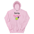 Sorry, Partner – padel hoodie, Light Pink