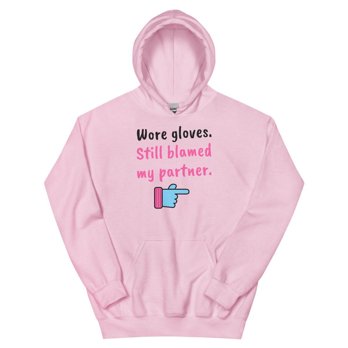 Wore gloves. Still blamed my partner. – padel hoodie, Light Pink