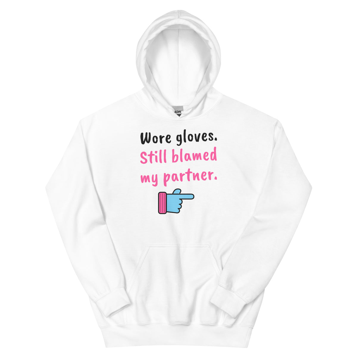 Wore gloves. Still blamed my partner. – padel hoodie, White