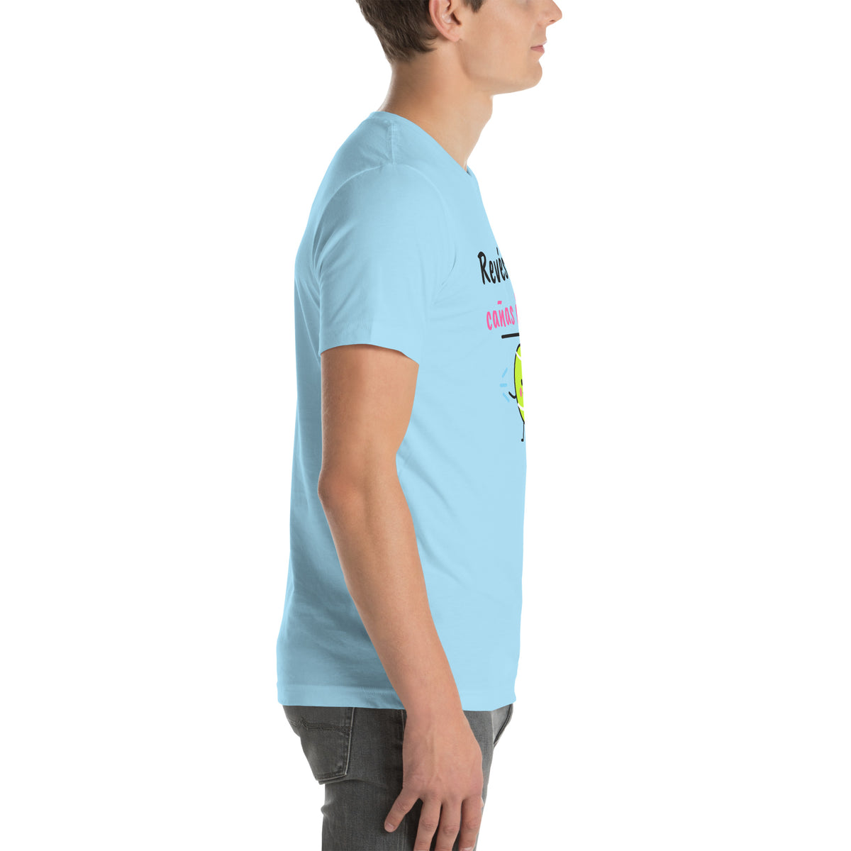 Right side of the ocean blue Revés de Día Padel Tee