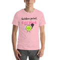 Front of the pink Golden Point Padel Tee