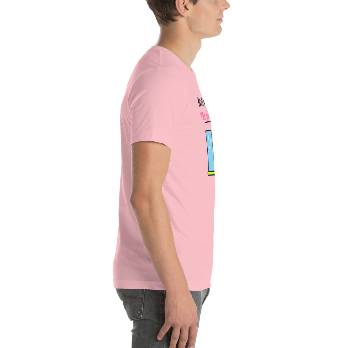 Right side of the pink Not My Fault. The Glass Moved. Padel Tee