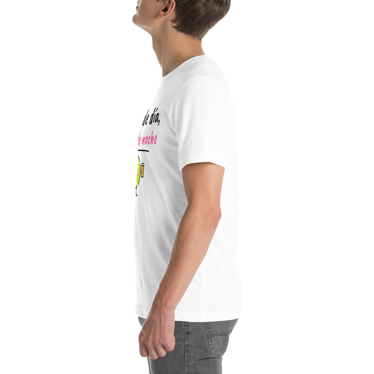Left side of the white Revés de Día Padel Tee