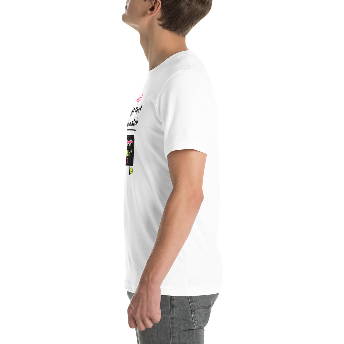 Left side of the white Warm-Up? I Thought That Was The Match. Padel Tee